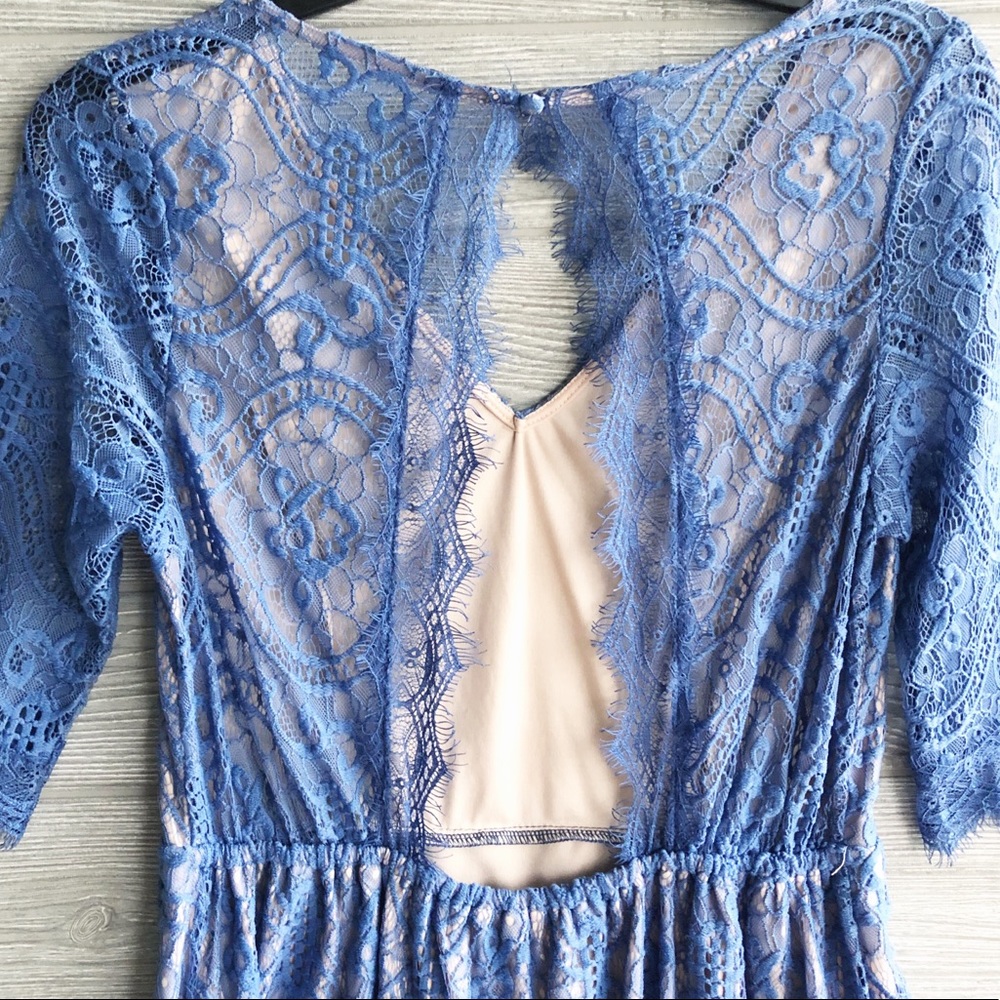 Final drop! Blue Lace Open Back 👗 | M/L | - Picture 7 of 8
